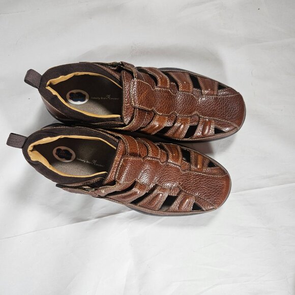 Dr. Comfort Fisherman Sandals Brown Men\'s Size 13W Closed Toe main image 11
